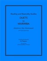 Duets for Marimba Book with Downloadable Play-a-long tracks from publisher website cover